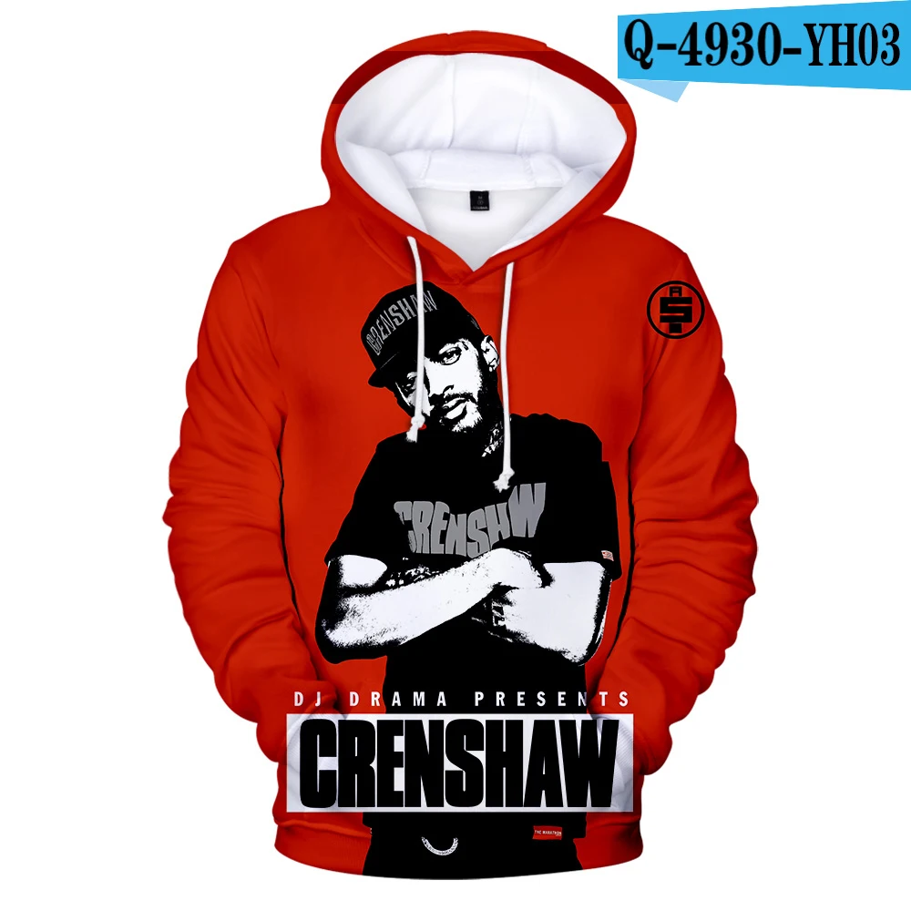 Специальное предложение толстовки Nipsey Hussle Толстовка уличная осенне-зимняя мужская толстовка с капюшоном/Женская Толстовка пуловер Одежда в уличном стиле - Цвет: 3d