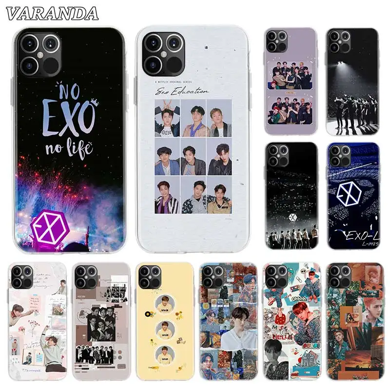 Silicone Phone Case For Apple iPhone 12 11 Pro X XS Max XR SE 2020 7 8 6 6s Plus Back Shell Cover Fundas Kpop EXO Lucky One Capa | Мобильные