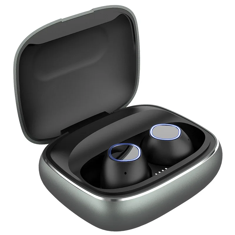 Металлические TWS-наушники Bluetooth настоящие беспроводные наушники для бега