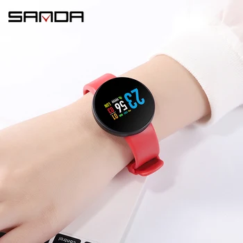 

Sanda New Smart Bracelet Sports Pedometer Waterproof Bluetooth Synchronization Information Cross-border Gift for Women