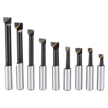 

9 Piece Carbide Tip Boring Bar Set shank lathe tools