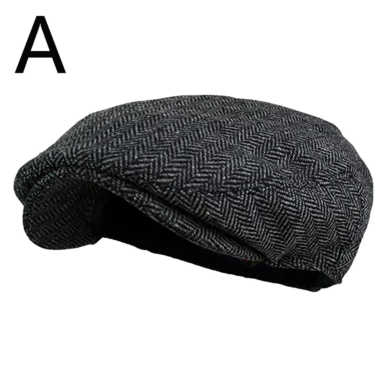 Men Women Soft Plaid Retro Hats Casul Breathable Winter bonnet Warm Comfort Beret