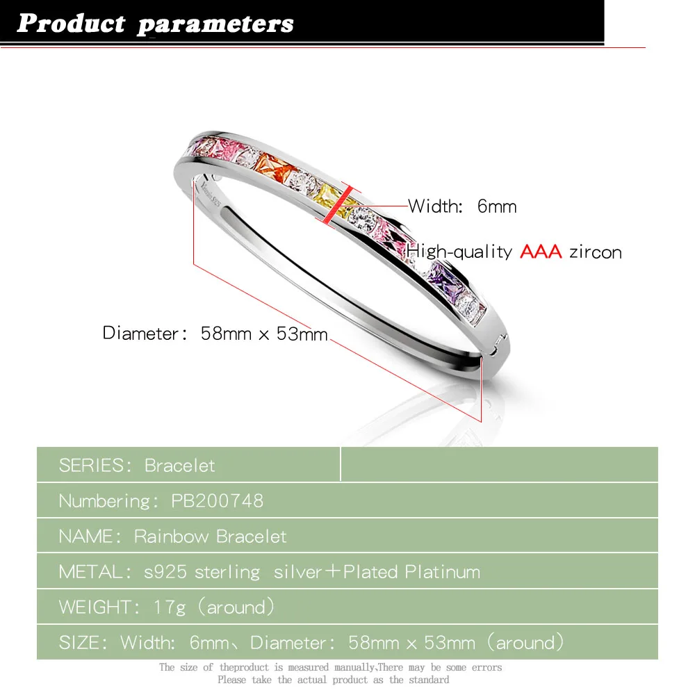 Женский браслет из серебра 925 пробы с дизайном|bracelet silver sterling 925|solid braceletssilver girl |