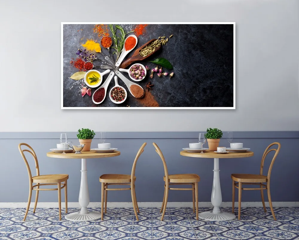 Пищевая живопись Современные специи плакат HD печать картина Модульная картина для кухни ресторана домашний Декор для стены без рамы баннер