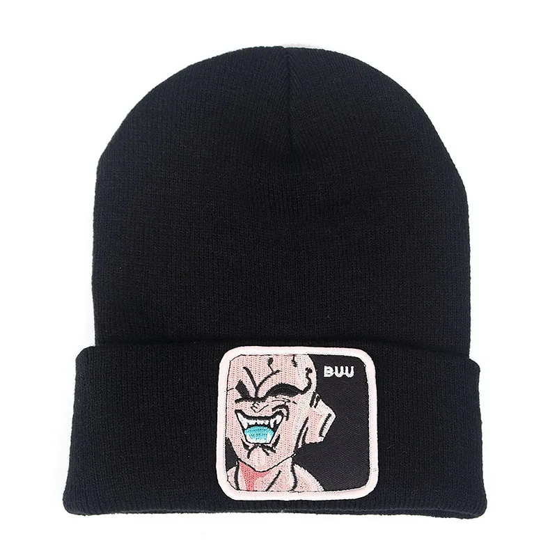 Dragon Ball Z MAJIN BUU Beanie, высококачественные хлопковые повседневные шапочки для мужчин и женщин, теплая вязаная зимняя шапка, модная однотонная шапка унисекс