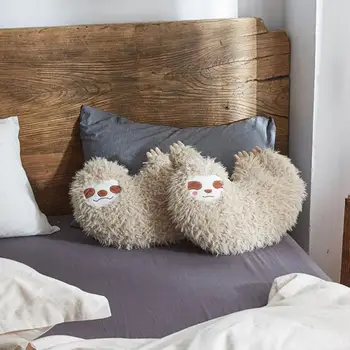 

Creative Simulation Sloth Plush Toy Soft Cushion Sofa Throw Pillow For Girlfriend Birthday Gift Office Pillow Home Decor