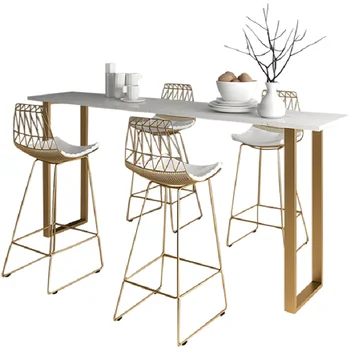 

Nordic minimalist home against the wall high table bar chair coffee net red tea shop bar chair two for sale