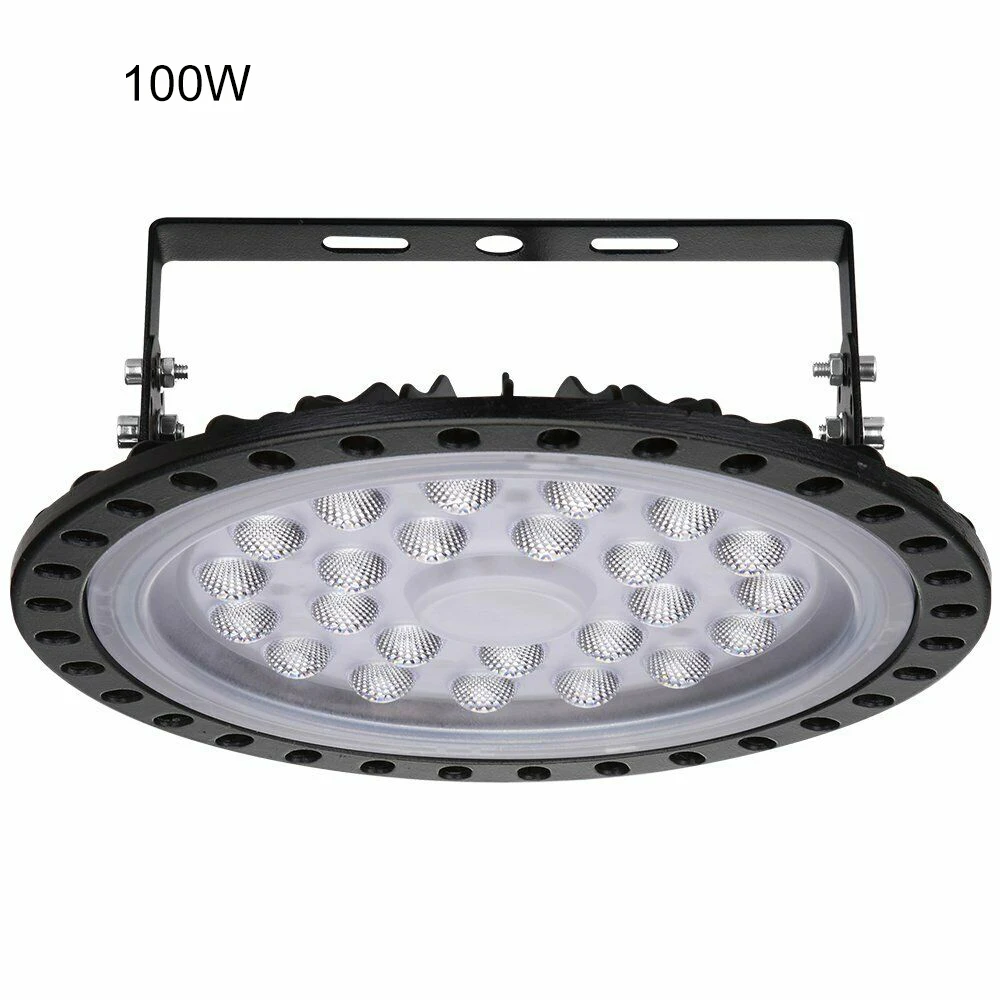100W Супер яркий 100 Вт 50 Вт UFO светодиодный светильник для гаража, 220 В водонепроницаемый IP65 промышленный светильник для складов - Цвет: 100W