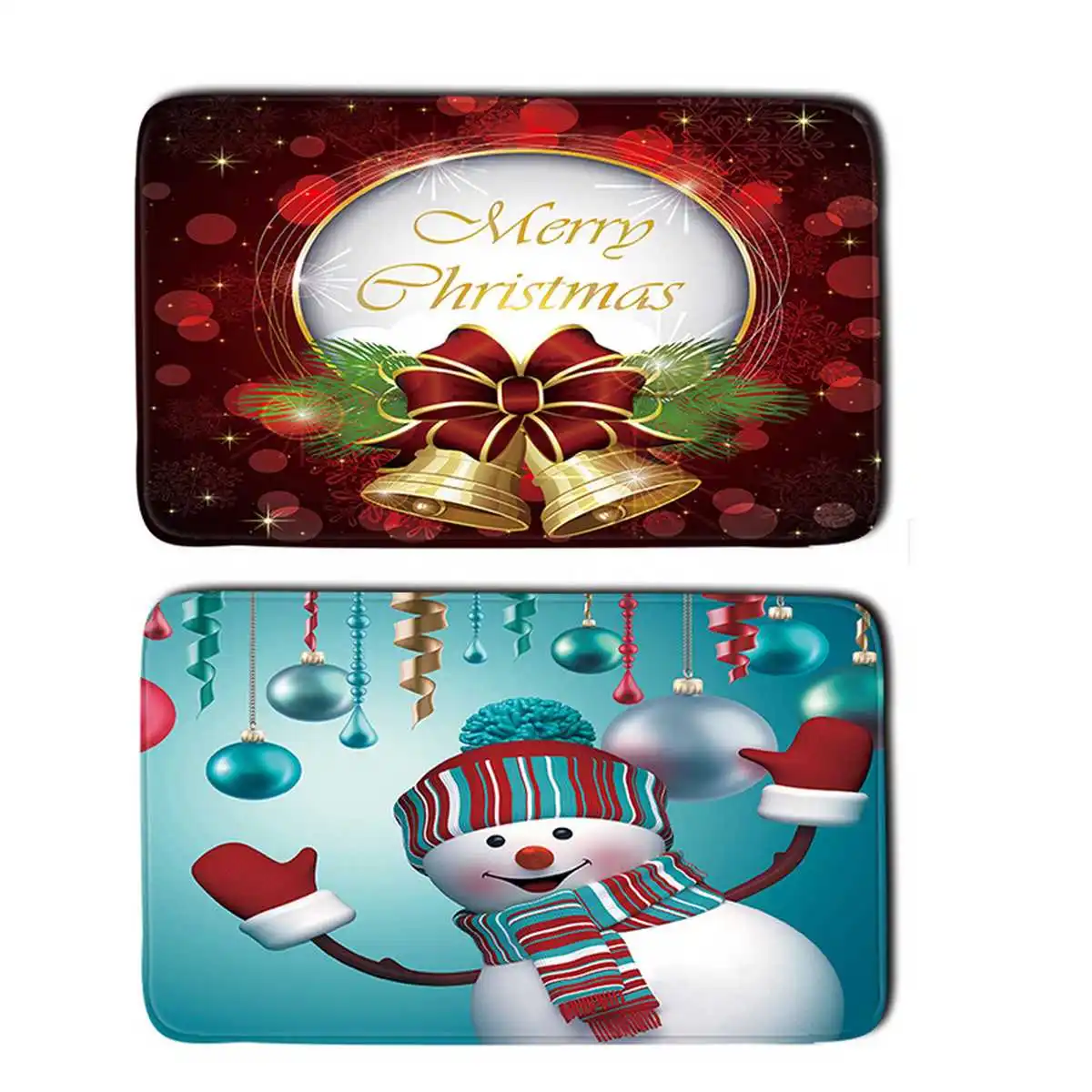 3D Merry Christmas 1 шт. Снеговик колокольчик 75x45 см коврик для ванной нескользящий коврик