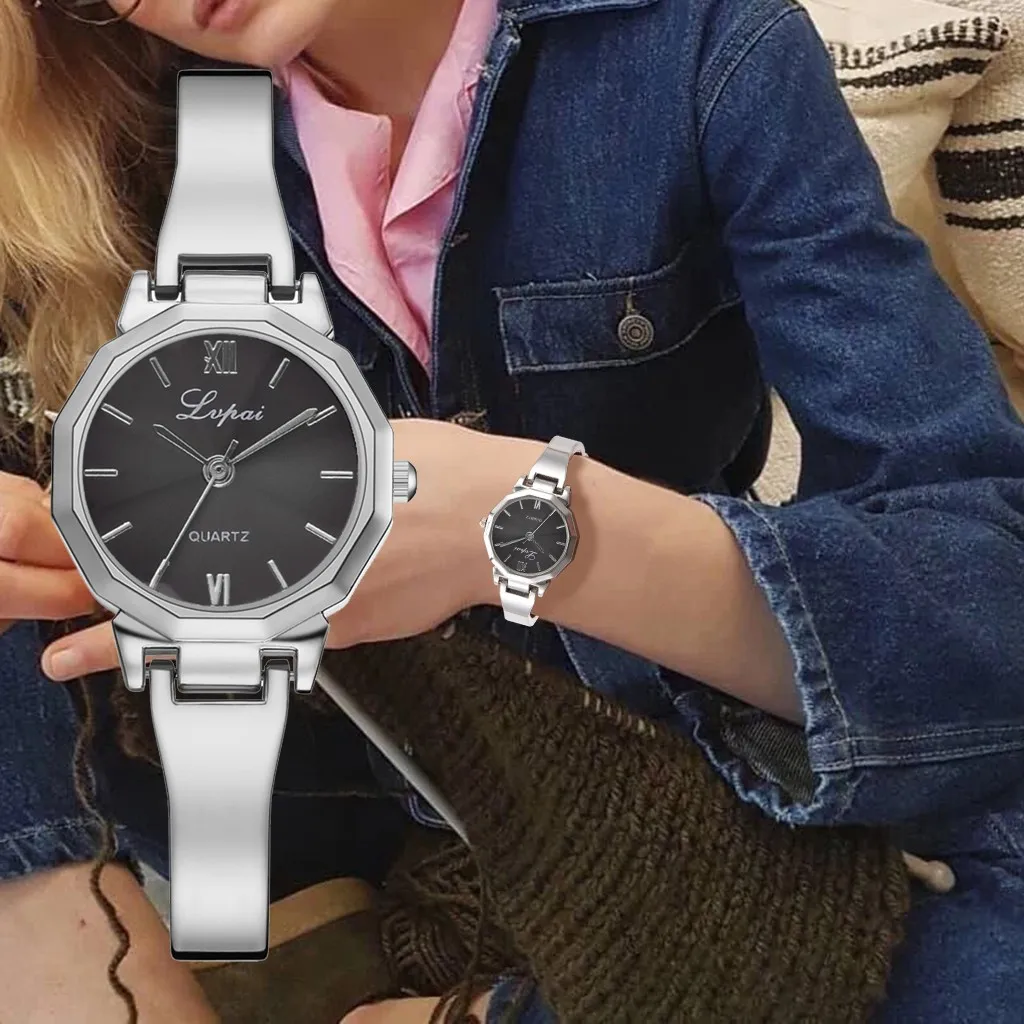 

zegarek damski Women Watch Roman numerals Dial Analog Quartz Dress WristWatches Ladies Sport Steel Watch relogio feminino