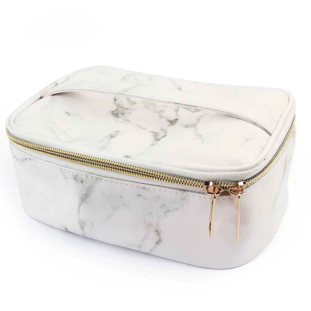 

Local stock Professional Large PU Makeup Bag Cosmetic Case Storage Handle Organizer Travel Kit
