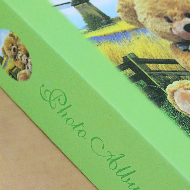 Мультфильм 6-дюймовый 4D большой медведь фото альбом 100 карманы с мишкой Тедди вставки фото альбом детский альбом Семья памяти книга для записей