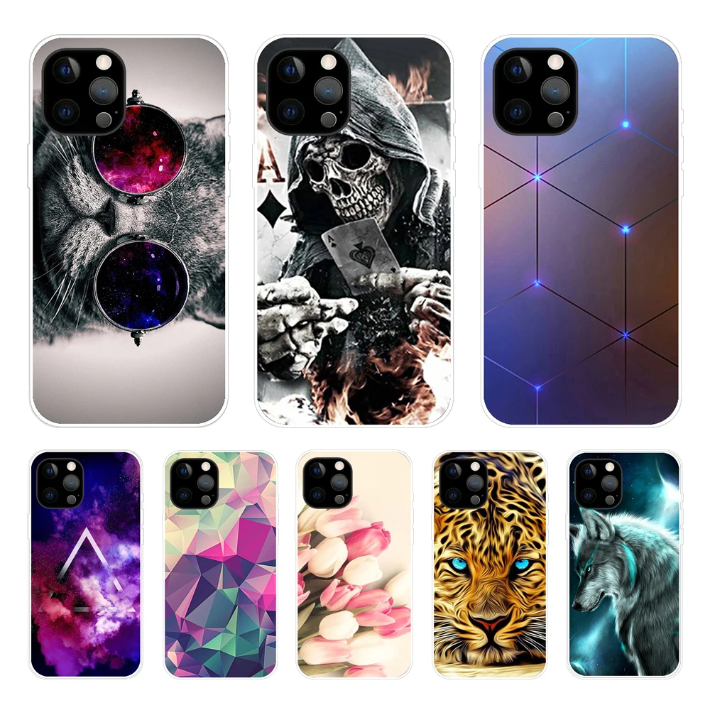 Мягкий чехол FHNBLJ для iphone 11 12 mini Pro Max X XS MAX 6 6s 7 8 plus 5 5S 5SE XR SE2020  Мобильные телефоны