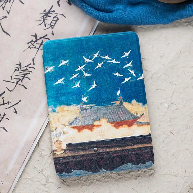 BOHYLOY искуственная кожа с рисунком чехол для Amazon Kindle KPW 1 2 34 E-reader Case