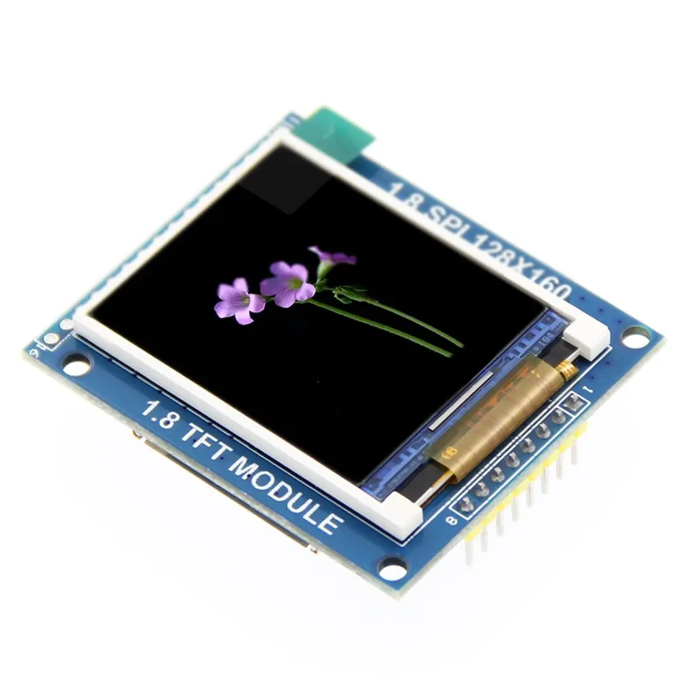 1.8inch TFT SPI Serial LCD Resolution 128*160 1.8inch LCD Display Module with SD Card Slot 2 White LED Driver IC ST7735S