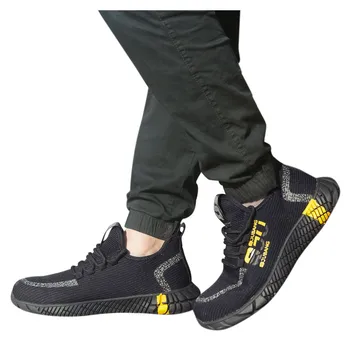 

2020 Couple Fahion shoes Fly Woven Safety Shoes Anti-Smashing Anti-Piercing Work casual Shoes#g20