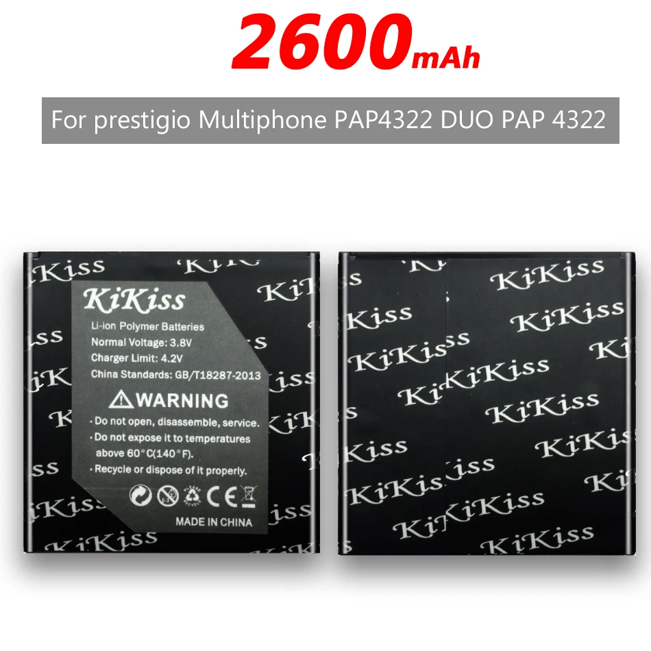 2600 мАч для Prestigio Multiphone PAP4322 DUO PAP 4322 смартфон высокой емкости батарея