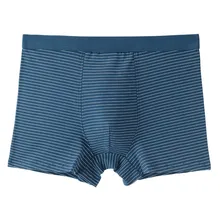 

New Man 100%cotton Underwear Man Mid Waist Boxers Men's Loose Panties Plus Size Breathable Men's Striped Printed Boxer Short