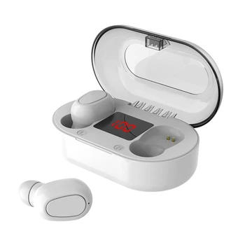 

TWS L22 Wireless Bluetooth 5.0 Earphones Mini Stereo Earbuds Dual Call Noise Cancelling Sport Headset Bass Sound for Phone White