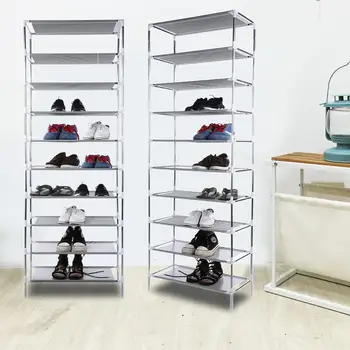

Non-Woven Fabric Dustproof Shoe Rack Storage Organizer Cover Cabinet Shelf Cabinet Assembled Multiple Layers Shoe Organizer