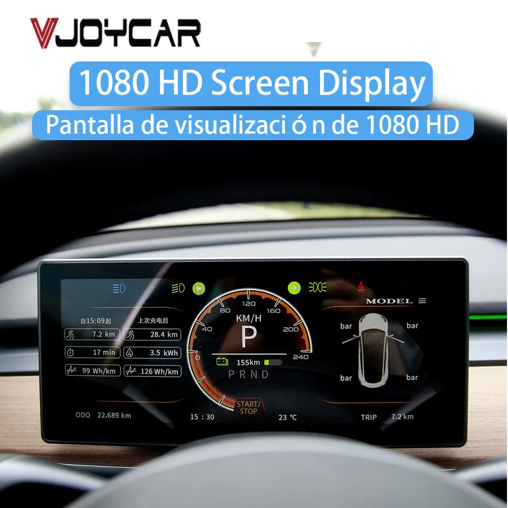 HUD numérique de voiture pour les placements, performance du modèle 3,  ordinateur de bord, écran LCD, surveillance de la vitesse et de la  pression, V193.Car - AliExpress