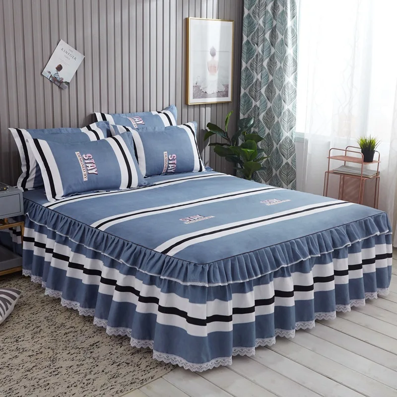 colour 13 Dreampatar современное здоровье 1 шт. двойная односпальная комфортная кровать модный кружевной высококачественный чехол для кровати с той же наволочкой BY233A - Цвет: colour 13