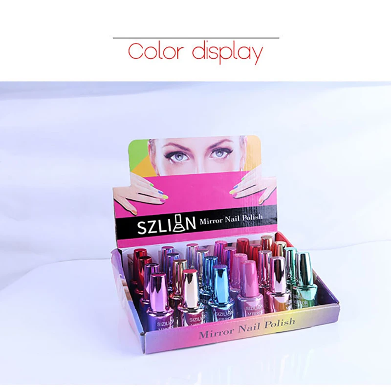 Лак для ногтей металлик Magic искусство лак розовый золотой цвет 18 мл инструмент