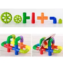 Строительные блоки Diy водопровод фитинги трубы туннель строительные блоки игрушки