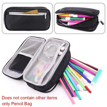 

Solid simplicity Large capacity pencil bag Cute student High capacity pencil case Storage bag School supplies