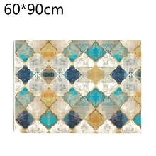 Ковер из полиэстера для гостиной, спальни, декоративный коврик, плюшевый, с геометрическим рисунком