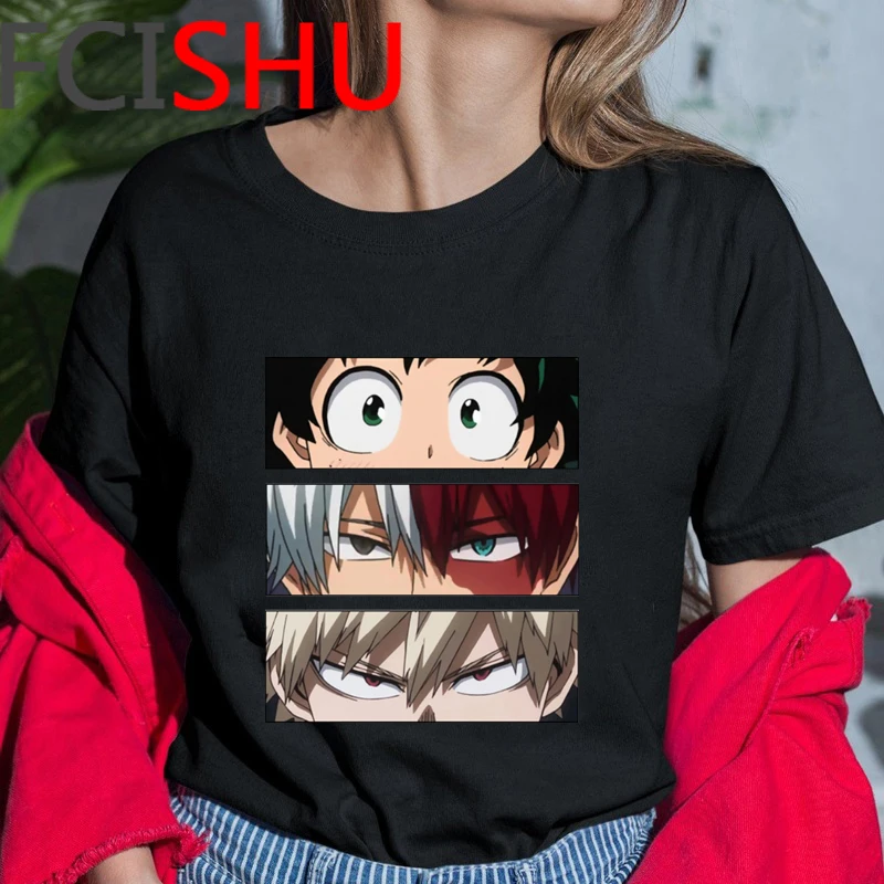 Футболка мужская с японским аниме мотивом моя геройская академия смешная