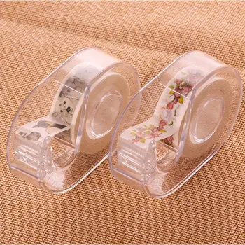 

Portable Japan Tape Cutter Tape Seat Tent Transparent Tape Dispenser For Handcraft Decoration Tape Cutter 7.5*5.3*2.0cm