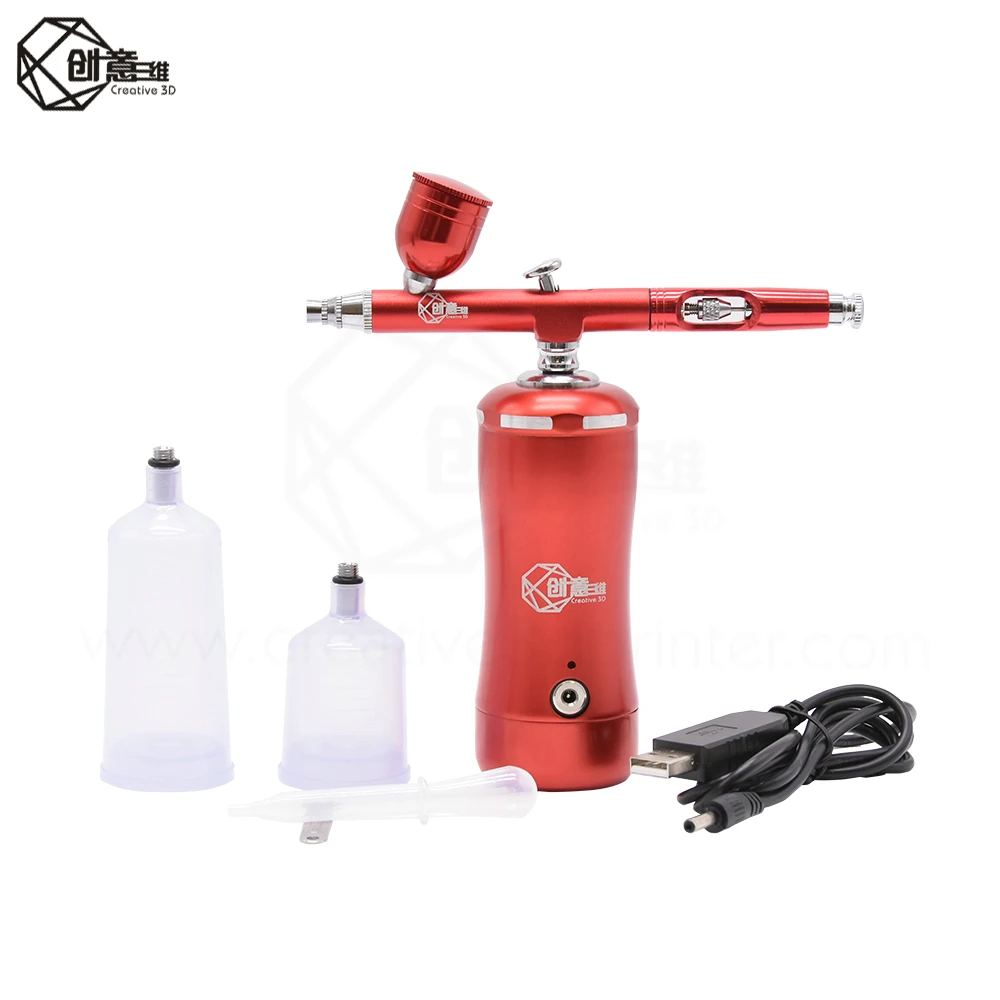 Creative3D 3D printer-specific model spray paint coloring portable air pump automatic stop charging mini spray gun SG01