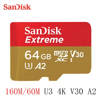 

SanDisk 32gb Memory Card Extreme 64gb micro SD Card UHS-I C10 U3 V30 A2 microSDHC/microSDXC Flash 128GB 256GB 400GB TF Card