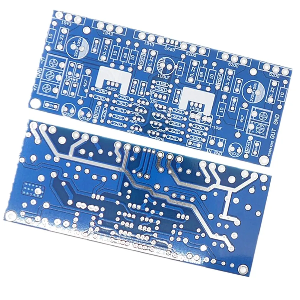 

Mono 300W power amplifier board 1943+5200 high power Tube rear stage power amplifier board PCB empty board DIY