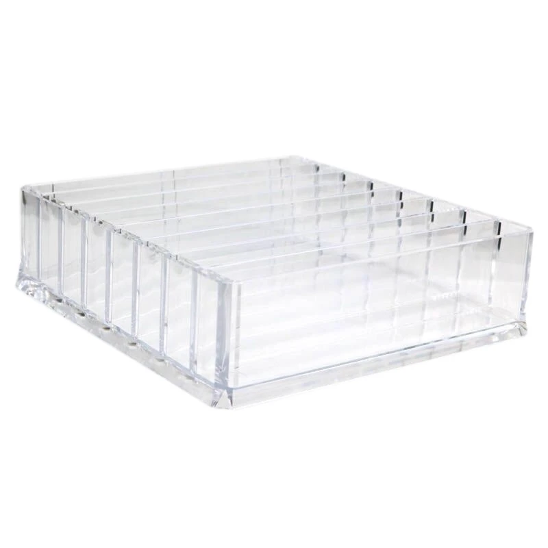 

Clear Acrylic Makeup Organizer Cosmetic Storage Box Makeup Powder Box Desktop Women Lipstick Holder Organizador Maquillaje Small