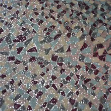 Красивая JRB-42303 нигерийская кружевная ткань с цветочной вышивкой кружевной Африканский французский Тюль кружевная ткань с блестками