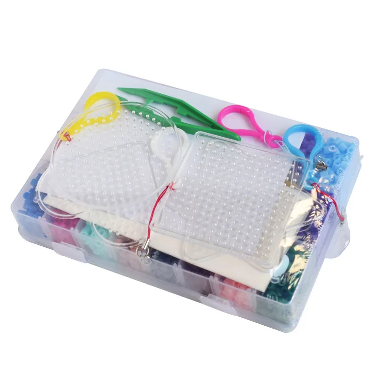 4300pcs/set Hama Beads 5mm DIY Pegboard Plastic Clip Tweezer fuse beads Board Colored Picture as gift toy for Children