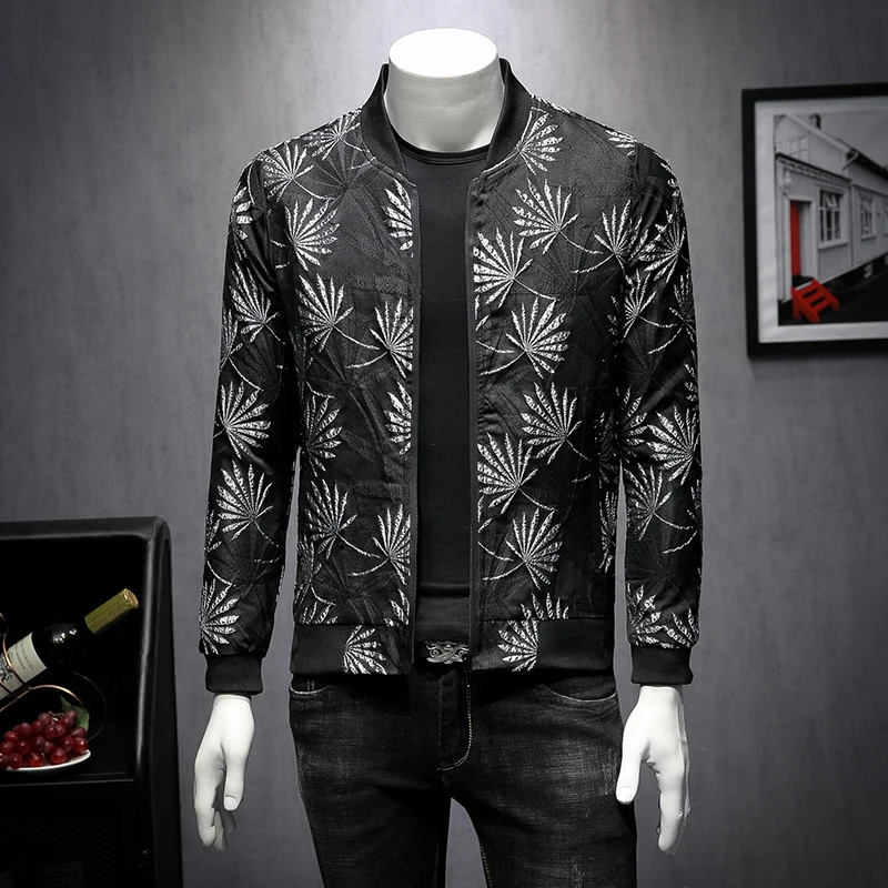

Mens Casual Jacket 2019 High Quality Print Bomber Jacket Men Slim Fit Coats Windbreaker Streetwear Clothes Casaco Masculino 5XL