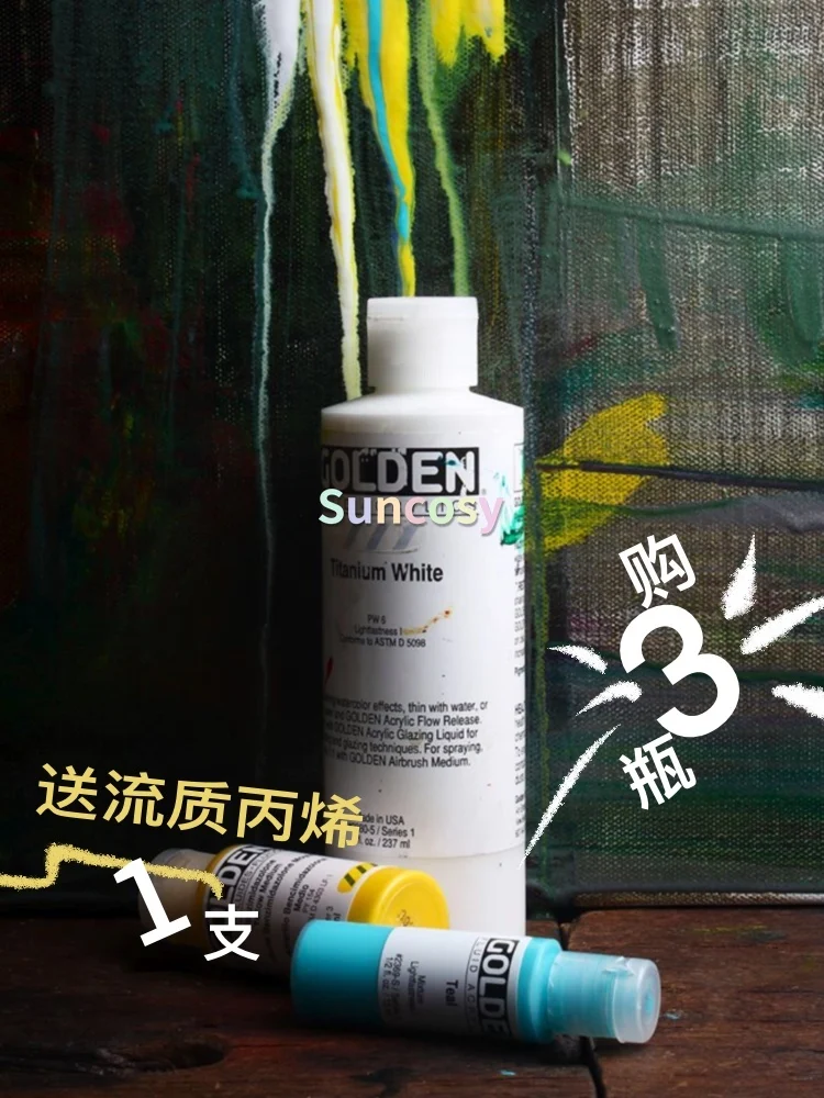 Golden Fluid Acrylic Paint 1 Ounce (30ml) for dry brush application, fine  details, pouring, spraying, staining etc, 1 bottle - AliExpress