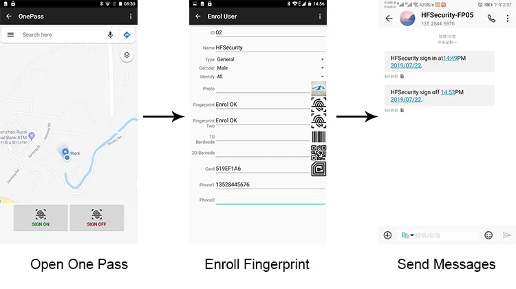 Android7.0 PDF417 национальная ID карта 1D 2D сканер штрих-кодов Портативный 4G 5 дюймов планшет биометрический проект проверки
