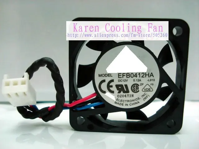 

4cm 4010 12v 0.12a EFB0412HA Cooling fan EFB0412VHA EFB0412MA EFB0412LA