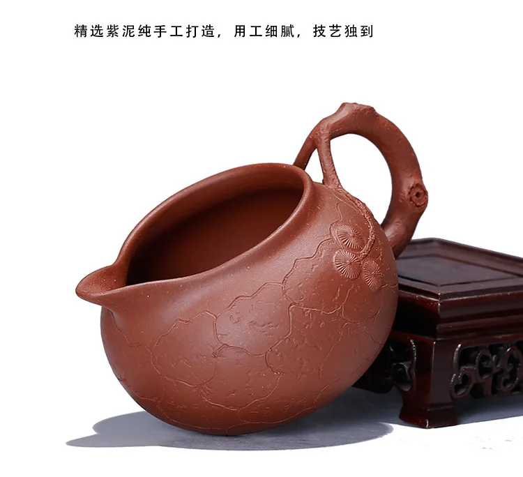 Clay Tea Cup Pitcher Bionic Pine Gall Tea Pot Wholesale Yixing Tea Set Accessories Wholesale Customizable Lettering