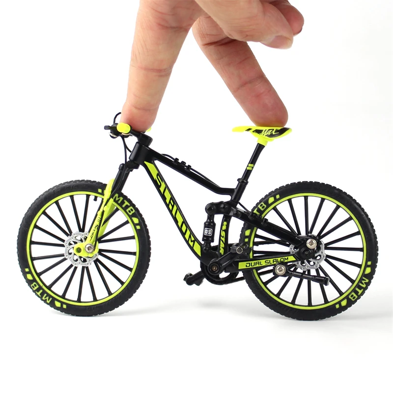 Mini 1:10 Alloy Bicycle Model Bend Road Metal Finger Mountain bike Racing Toy 
