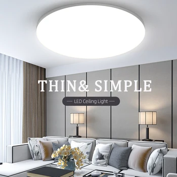 

Led Ceiling Lights 220V Modern Ceiling Lamp Lighting 15/20/30W 50W Panel Light Fixture Surface Mount for Living Room Kitchen
