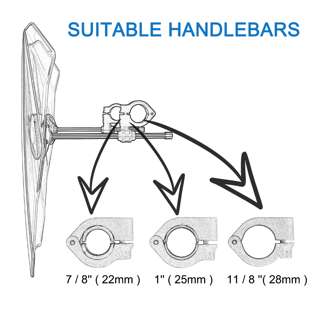 Parabrisas Universal para motocicleta, cubierta ajustable para HONDA CBR600RR, CB1000R, GXSR 600, 750, MT09