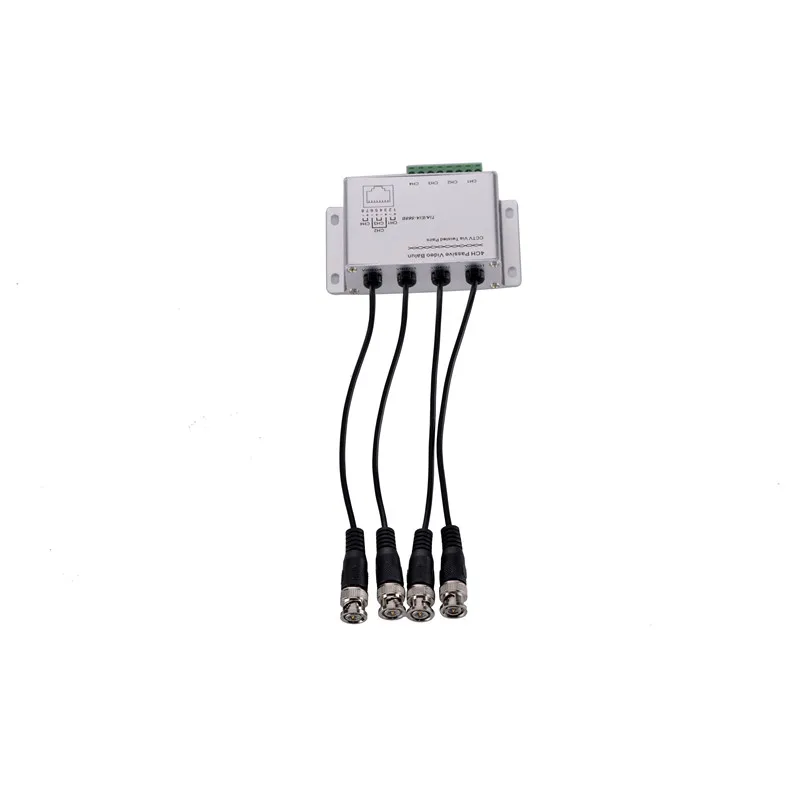 Камера видеонаблюдения 4 канальное Пассивное Видео BNC в UTP RJ45 Coax адаптер для