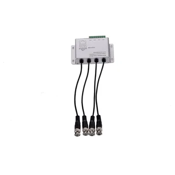 

CCTV 4CH Passive Video BNC to UTP RJ45 Coax Adapter Camera DVR Balun 4CH Balun With UTP Cable