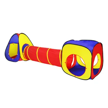 

Tent Ball Pool Toy Outdoor Color Combination Children's Portable Foldable Indoor Three-in-one Game House Puzzle Three-piece Set