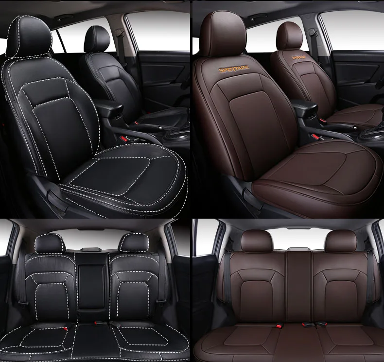 Чехлы для автомобильных сидений кожаные для авто автомобиль KIA Sportage чехлы для сидений для автомобилей авто товары автомобильные аксессуары Стайлинг авточехол